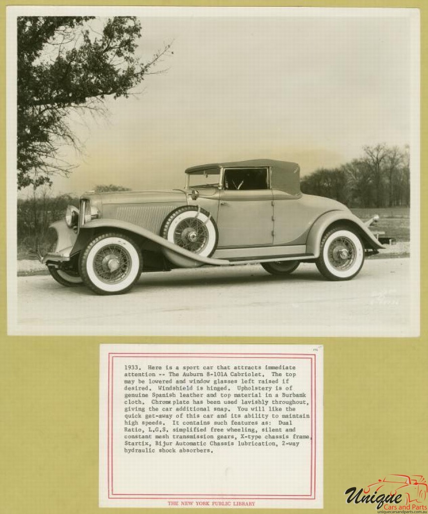 1933 Auburn Press Release Page 6